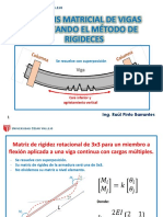 10 Sesion - (Análisis Matricial de Vigas Usando El Método de Rigideces)