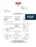 WBO Oriental Reciept