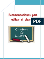 Recomendaciones para Utilizar Pizarron