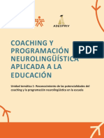 Coaching y Programación Neurolingüística Aplicada A La Educación