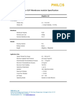 PHILOS Megaflux-CUF Membrane Module Specification