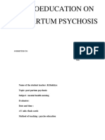 Postpartum Psychosis