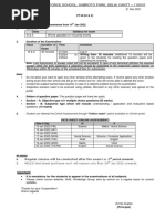 Dear Parent,: "Online Exam" Option Available On His/her Portal. Date Sheet (Online Assessment)