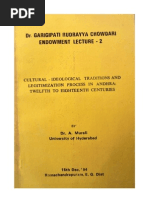 Cultural-Ideological Traditions and Legitimization Process in Andhra 12-18 Centuries, Dr. Atluri Murali