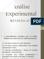 Análise Experimental