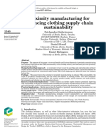 Proximity Manufacturing For Enhancing Clothing Supply Chain Sustainability