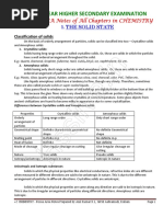 Hsslive Xii Chemistry Quick Notes Based On Scert Focus Area