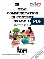 Revalidated Oral Com Module Q2 Week 5 8 For Printing Edited