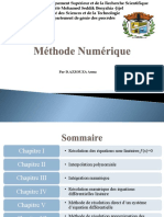 Cours - GP-L2-Méthode Numérique Génie Des Procédés