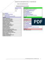 Exame Do Programa de Pós Graduação em Física 2º Semestre 2020 Área: Física Biomolecular Candidatos Por Local de Prova