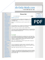 Power Set - Definition of Power Set - Family of Sets - Set of Sets - Examples