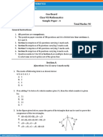 Goa Board Class VII Mathematics Sample Paper - 4 Time: 3 Hours Total Marks: 90