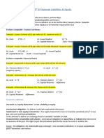 PART III Financial Liabilities