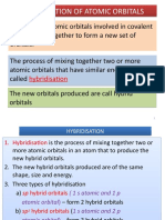 Hybridisation of Atomic Orbitals