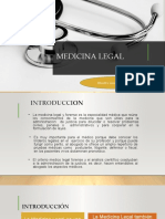 Introduccion A La Medicina Legal y Forense Unidad 2021 - II