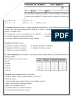 1 Atividade 1º Estrut Do Átomo Semelhanças Configuração NQuanticos