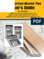 Construction Master Manual