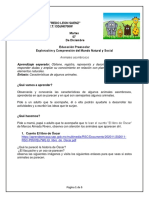 Ficha de Exploracion y Comprension Del Mundo Natural y Social - 7 de Diciembre