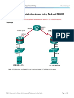 3.6.1.1 Lab - Securing Administrative Access Using AAA and RADIUS - Instructor