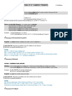 Divisibilite Et Nombres Premiers