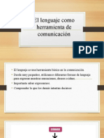 El Lenguaje Como Herramienta de Comunicacioìn - QUINTO - 29JUNIO