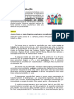 Proposta de Redação - DESAFIOS NO INGRESSO DOS JOVENS NO MERCADO DE TRABALHO NO BRASIL