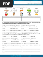 Quantifiers Worksheet