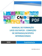 Manual de Formação - Confeção de Entradas - Acepipes Internacionais