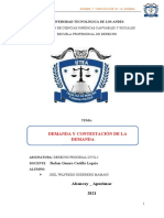 Demanda y Contestacion de La Demanda