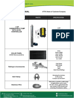 Sales Proposal: 3 HP Submersible Pump With Ac/Dc Controller