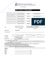 Group Assessment Item Cover Sheet: Islamabad Campus