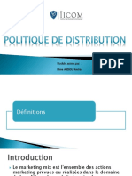 Cours Politique de Distribution - Partie 1