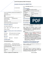 Course & Examination Enrolment Form (BINDT-PCN)