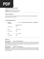 Neeraj Tiwari's CV