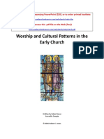 Worship and Cultural Patterns of The Early - Church