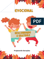 Devocional Descobrindo A Gratidao