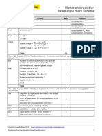 AQA Physics: 1 Matter and Radiation Exam-Style Mark Scheme