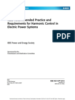 Ieee Recommended Practice and Requirements For Harmonic Control