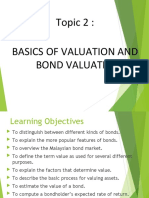 Topic 2 - Basics of Valuation and Bond Valuation