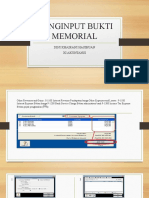 Menginput Bukti Memorial