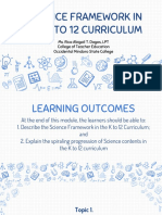 Lesson 4 - Science Framework in The K To 12 Curriculum