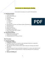 Method of Construction for Administration Building مسودة