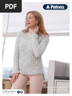 Ladies Cable Sweater: Knitting Pattern