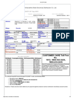 Bill of Supply For The Month of Sep 2021: Maharashtra State Electricity Distribution Co. LTD