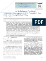 "Uwoy Gayang" and The Indigenous Populations Collaborative Effort Against Covid 19 Pandemic: A Case Study of The Naneng Heritage Village