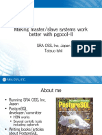 Making Master - Slave Systems Work Better With Pgpool-II - Tatsuo Ishii, SRAA OSS, Inc. Japan