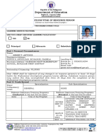 Template For CV of Resource Speakers. GENER T. ANTONIO