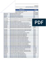 Lista Precios Tecsolu