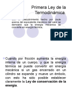 Primera Ley de La Termodinámica Ejercicios de Aplicación