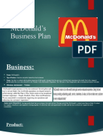 McDonald's Business Plan